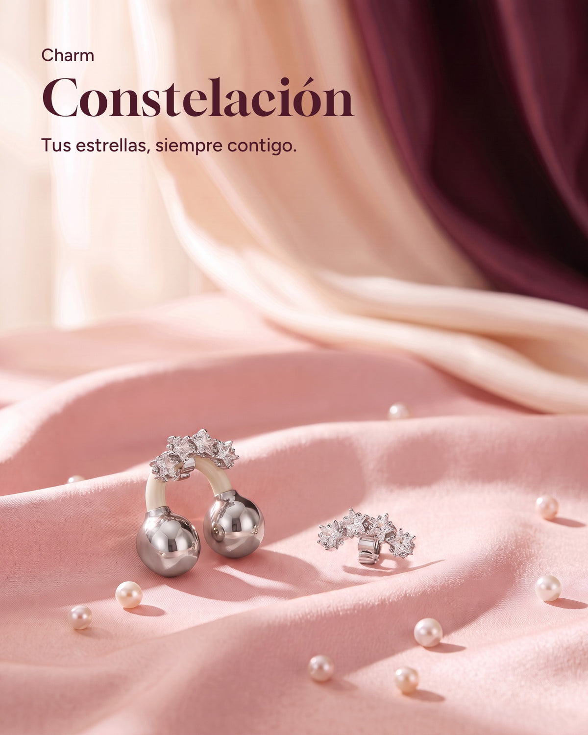 Constellation charm pair for Nacary earbuds